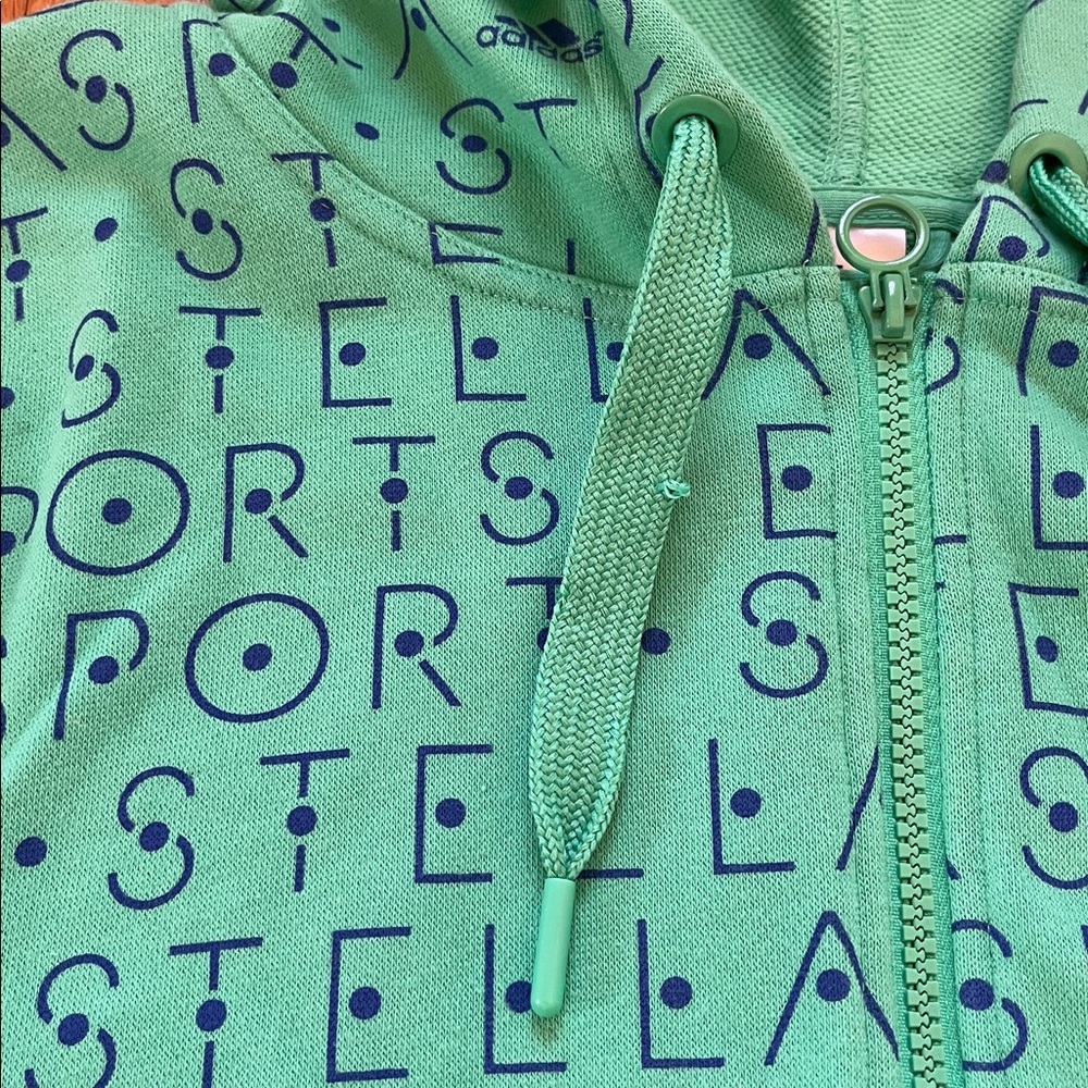 ADIDAS BY STELLA MCCARTNEY STELLA SPORT Cropped Hoodie & Running Tights Set L - Picture 9 of 16
